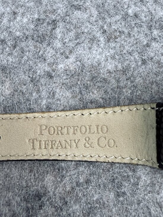 Vintage Tiffany & Co Portfolio Watch White Roman Dial Stainless Steel 33mm Swiss - Picture 8 of 12